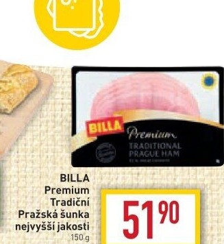 Šunka pražská nejvyšší jakosti Billa Premium