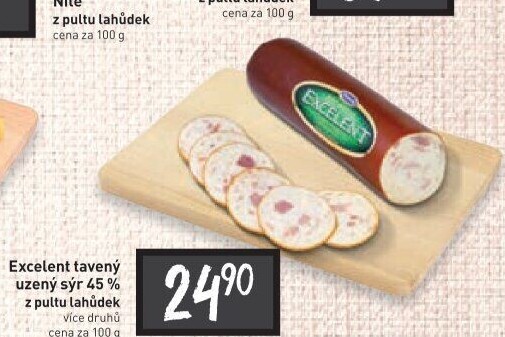 Sýr tavený salámový uzený 45% Excelent