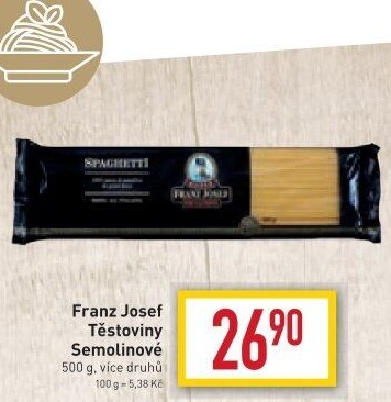 Těstoviny semolinové Exclusive Franz Josef Kaiser