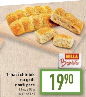 Trhací chlebík na gril