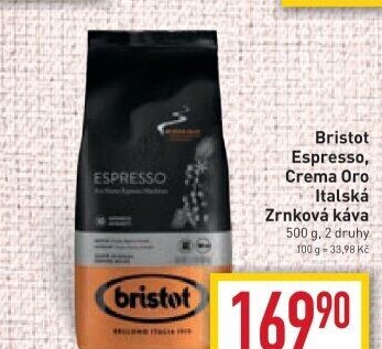 Zrnková káva Espresso Bristot