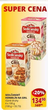 Sýr Hermelín na gril Sedlčanský