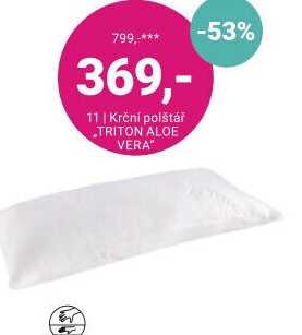 ŠIJOVÝ POLŠTÁŘ „TRITON ALOE VERA“