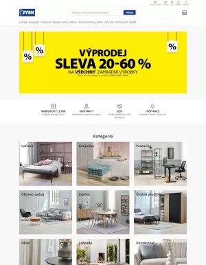 akční leták Jysk 1.8.2023-7.8.2023