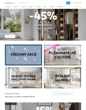 akční leták Möbelix 1.8.2023-7.8.2023