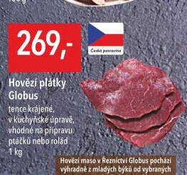 Hovězí plátky Globus