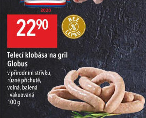 Telecí klobása na gril Globus
