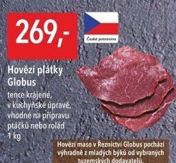 Hovězí plátky Globus