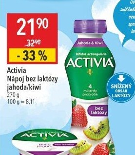 Nápoj bez laktózy Activia Danone