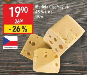 Sýr Císářský 45% Madeta