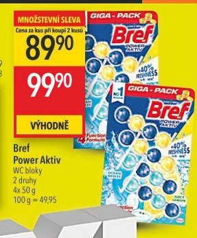 WC blok tuhý Power Aktiv Bref