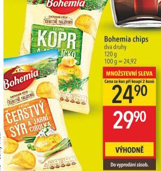 Brambůrky Čerstvě sklizeno Bohemia Chips