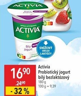 Jogurt bílý bez laktózy Activia Danone