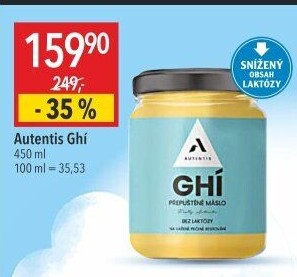 Přepuštěné máslo Ghí Autentis