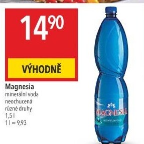 Přírodní voda Magnesia