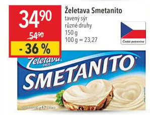 Sýr tavený Smetanito Želetava