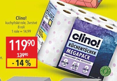Utěrky kuchyňské 3vrstvé Clino!