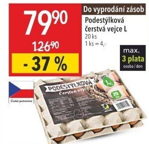 Vejce z podestýlky L Ovus