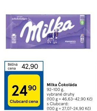 Čokoláda Milka