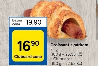 Croissant s párkem