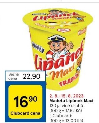 Dezert Lipánek Madeta