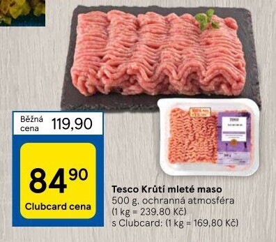 Krůtí mleté maso Tesco