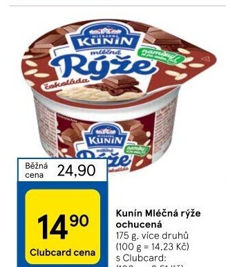 Mléčná rýže Mlékárna Kunín