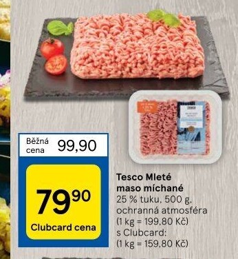 Mleté maso mix Tesco