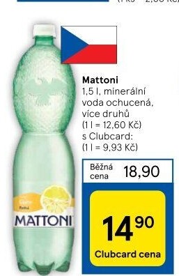 Ochucená voda Mattoni