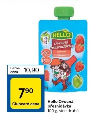 Ovocná kapsička Hello