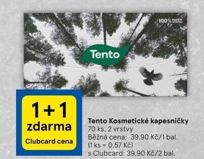 Papírové kapesníčky 2vrstvé Tento - box