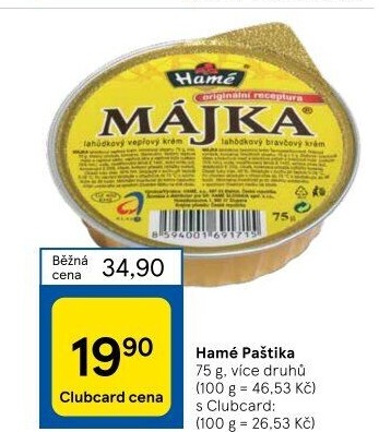 Paštiky Hamé
