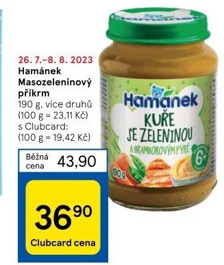 Příkrm masozeleninový Hamánek