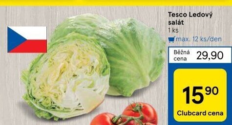 Salát ledový Tesco