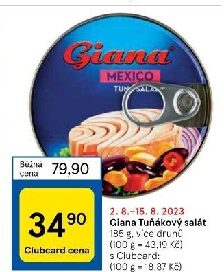 Salát s tuňákem Giana