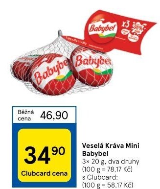 Sýr Mini Babybel Veselá kráva