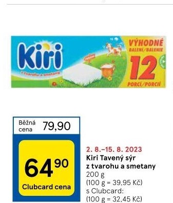 Sýr tavený Kiri