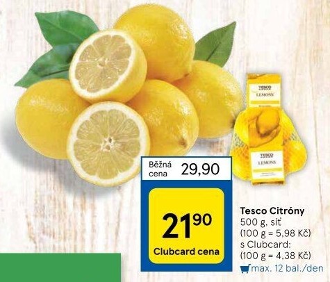 Citrony Tesco