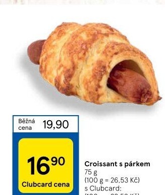 Croissant s párkem
