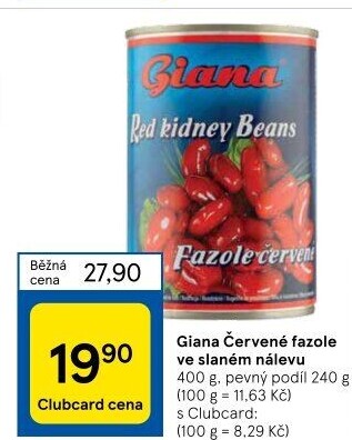 Fazole červené Giana