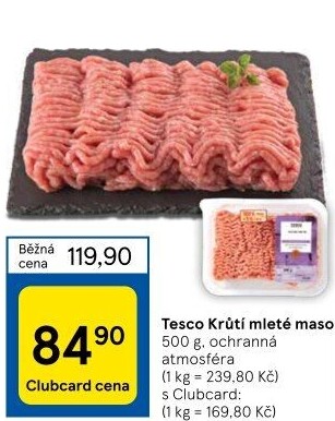 Krůtí mleté maso Tesco