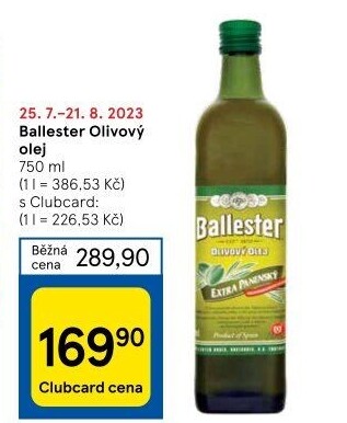 Olivový olej Ballester