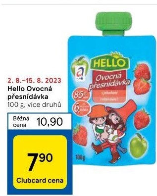 Ovocná kapsička Hello