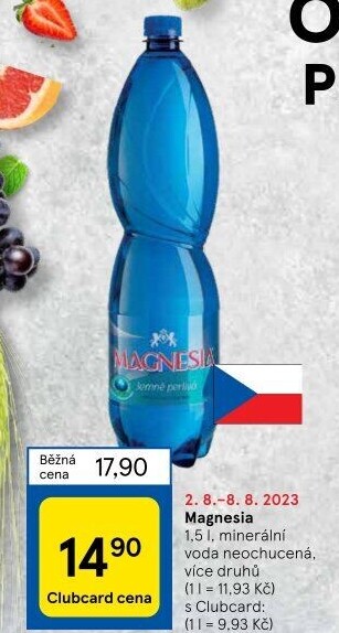Přírodní voda Magnesia