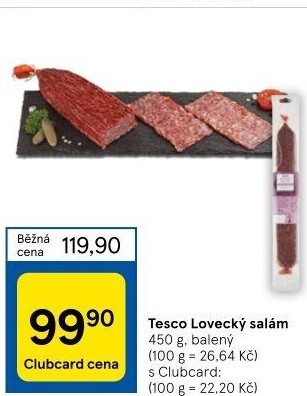 Salám lovecký Tesco