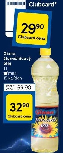 Slunečnicový olej Giana