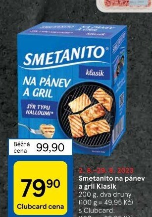 Sýr Smetanito na gril Želetava
