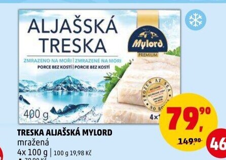 Aljašská treska mražená Mylord