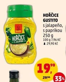 Hořčice s jalapeňo Gustito