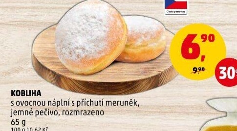 Kobliha s ovocnou náplní